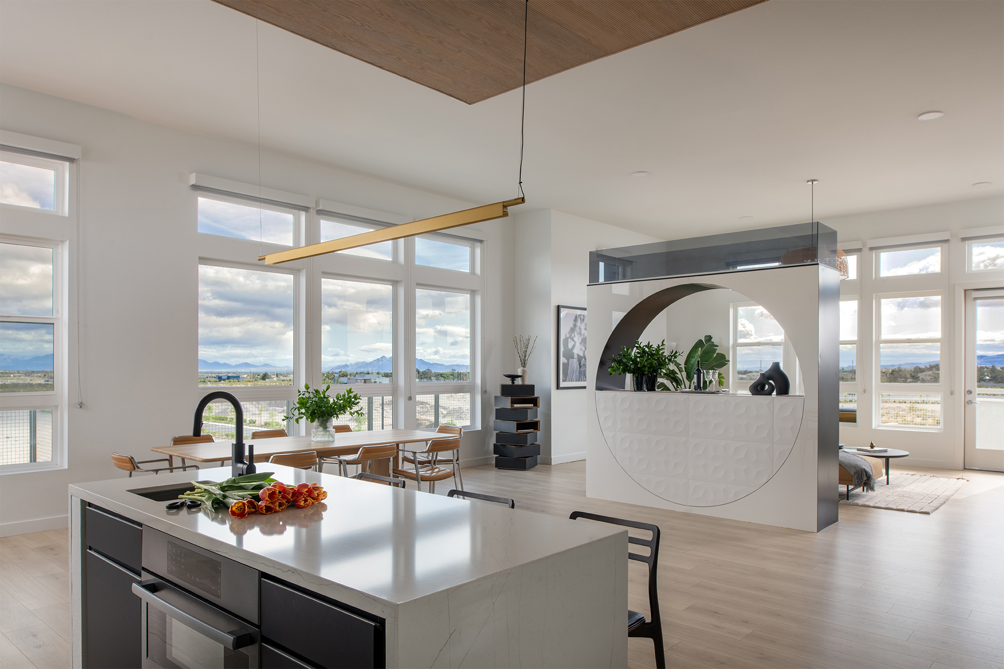 Kitchen at Ariva Serviced Residences